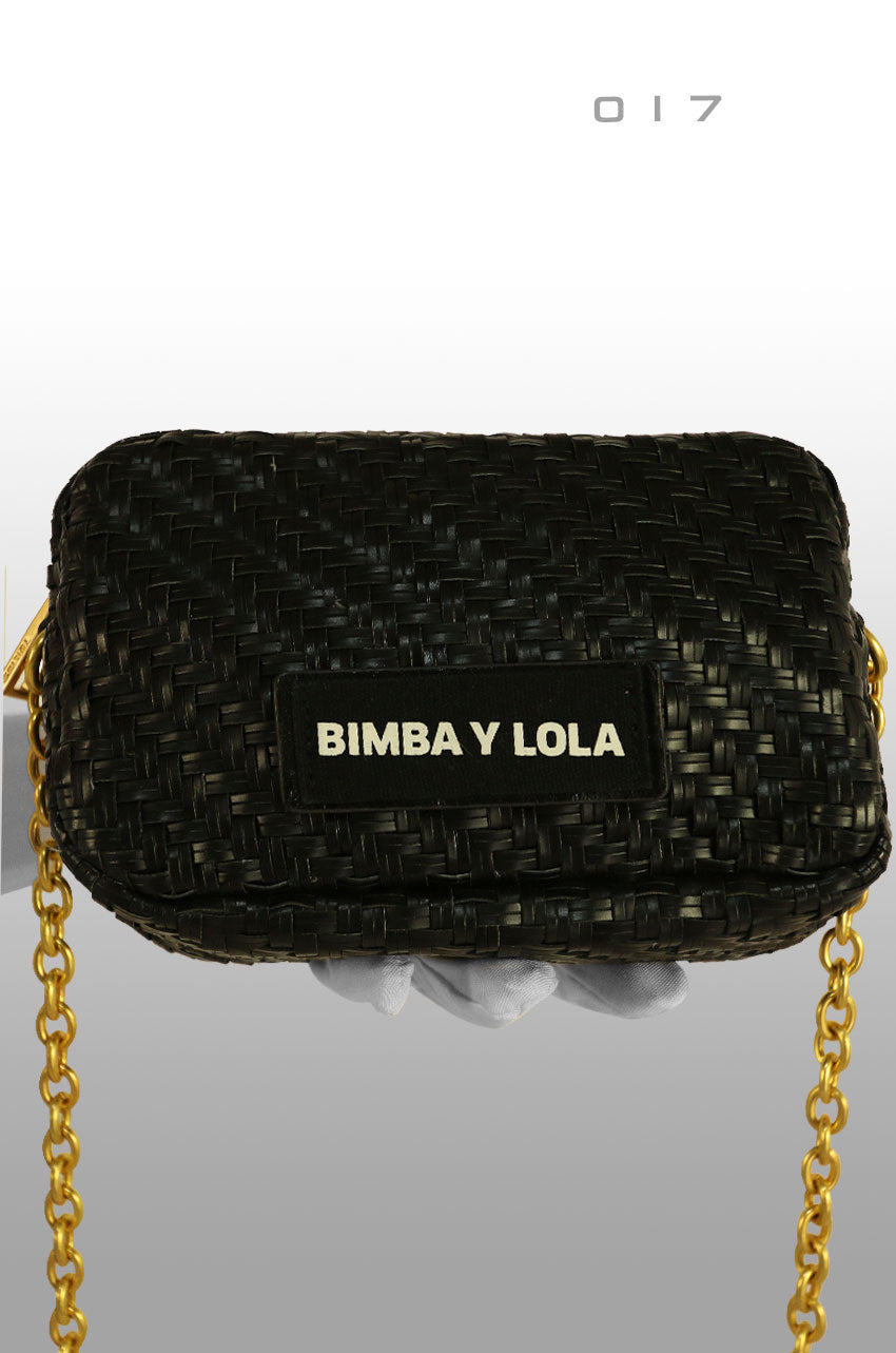 Bolsa Bimba y Lola Negra Nueva colección Black Logo Circular
